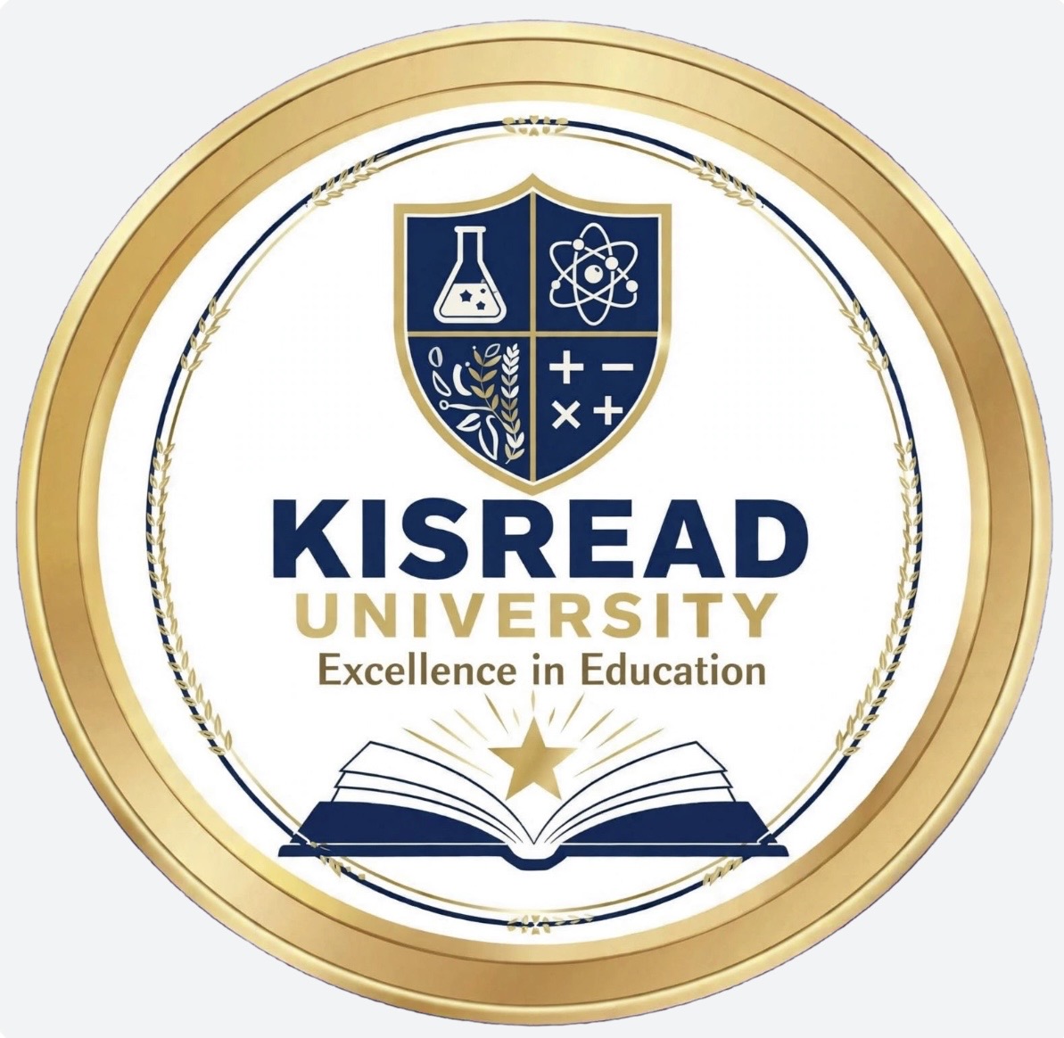 Kisread University crest